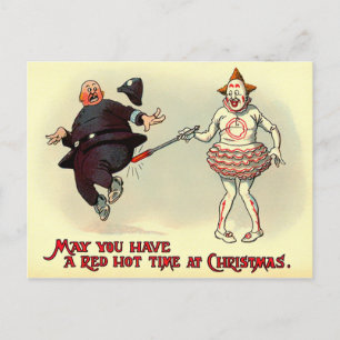 Victoriaans kerstfeest Briefkaart