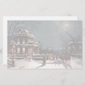 Victoriaans kerstfeest briefpapier (Voorkant / Achterkant)