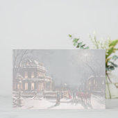 Victoriaans kerstfeest briefpapier (Staand voorkant)