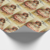  Victoriaans kerstfeest Cadeaupapier (Hoek)