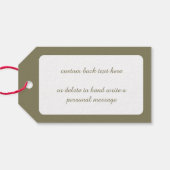  Victoriaans kerstfeest, een feest voor vrolijke f Cadeaulabel (Achterkant Horizontaal)