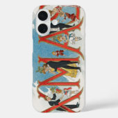 Victoriaans kerstfeest, een feest voor vrolijke f Case-Mate iPhone Case (Achterkant)