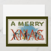  Victoriaans kerstfeest, een feest voor vrolijke f Kaart (Voorkant / Achterkant)