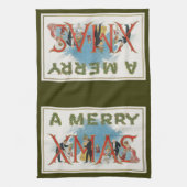  Victoriaans kerstfeest, een feest voor vrolijke f Theedoek (Verticaal)