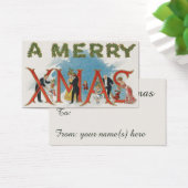 Victoriaans kerstfeest, een feest voor vrolijke f Visitekaartjes (Bureau)