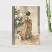 Victoriaans Kerstfeest Feestdagen Kaart (Voorkant)