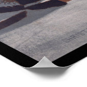 Victoriaans kerstfeest in winterkoets poster (Hoek)