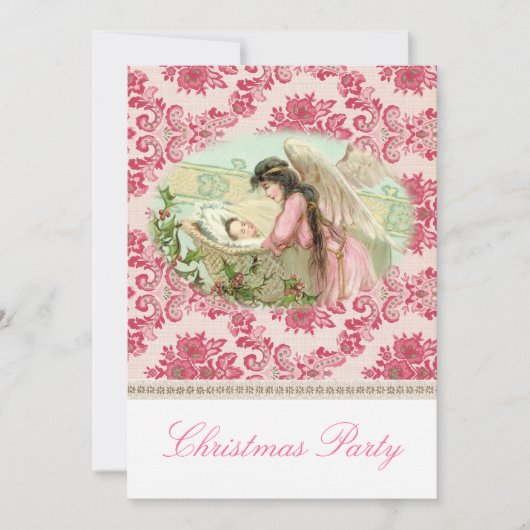 Victoriaans kerstfeest kaart (Voorkant)