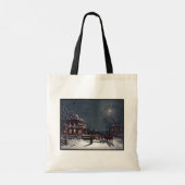 Victoriaans kerstfeest met winterfeest tote bag (Achterkant)