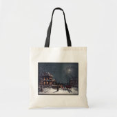 Victoriaans kerstfeest met winterfeest tote bag (Voorkant)