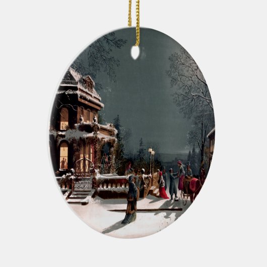 Victoriaans kerstfeest Ornament (Rechts)