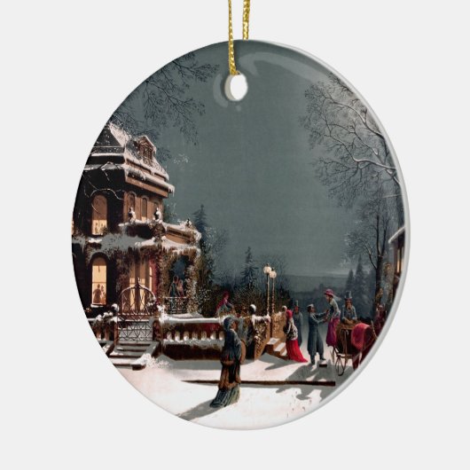 Victoriaans kerstfeest Ornament (Links)