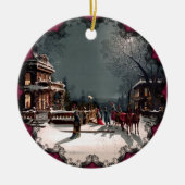Victoriaans kerstfeest Ornament (Voorkant)