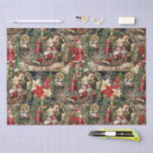  Victoriaans Kerstfeest & Rijke Montage Tissuepapier (Craft)