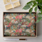 Victoriaans kerstfeest tissuepapier (Geschenk)