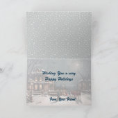 Victoriaans kerstfeest Wenskaart Feestdagen Kaart (Binnen)