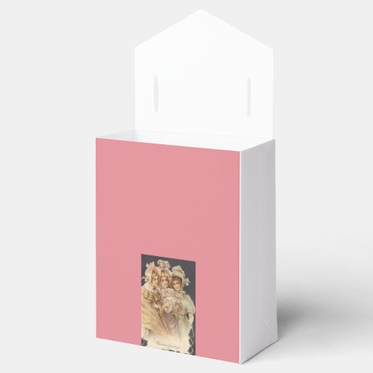 Victoriaans  kerstfeestdag bedankdoosjes (Geopend)