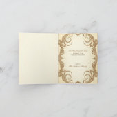  Victoriaans kerstfeestdag Bedankkaart (Binnen)