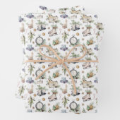  Victoriaans kerstfeestdag Inpakpapier Vel (In situ)