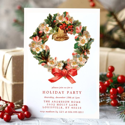  Victoriaans kerstfeestdag Kaart