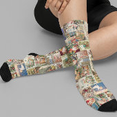  Victoriaans kerstfeestdag kerstdag kerstman Sokken