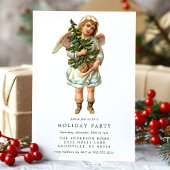  Victoriaans kerstfeestdag met kerstmis Kaart