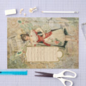 Victoriaans kerstfeestelijke koninklijke muziek tissuepapier (Craft)