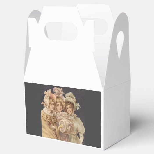  Victoriaans kerstfeestje Bedankdoosjes (Geopend)