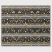 Victoriaans kerstfeestjes  beeld cadeaupapier (Vlak)