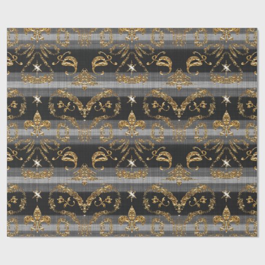 Victoriaans kerstfeestjes  beeld cadeaupapier (Vlak)