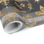 Victoriaans kerstfeestjes  beeld cadeaupapier (Rol Hoek)