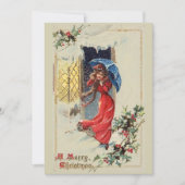  Victoriaans kerstfeestkaart Feestdagenkaart (Voorkant)