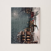 Victoriaans kerstfeestpuzzel legpuzzel (Verticaal)