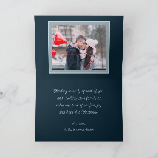 Victoriaans kerstfoto kaart (Binnen)