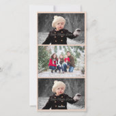 Victoriaans kerstfotokaart voor kinderen feestdagenkaart (Achterkant)