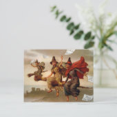 Victoriaans kerstheks Briefkaart (Staand voorkant)