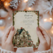 Victoriaans kersthuis kaart