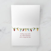 Victoriaans kersthuis met gedraaide rand feestdagen kaart (Binnen)