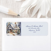 Victoriaans kersthuis van weleer etiket (Insitu)