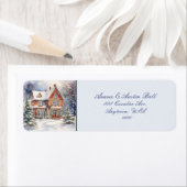 Victoriaans kersthuis van weleer etiket (Insitu)