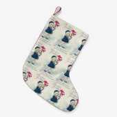 Victoriaans kerstinslag voor meisjes kleine kerstsok (Voorkant (Hangend))