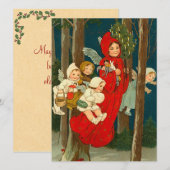 Victoriaans kerstkaart (Voorkant / Achterkant)