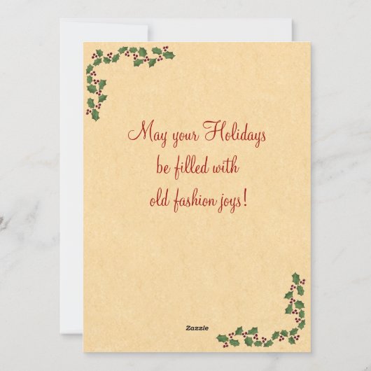 Victoriaans kerstkaart (Achterkant)