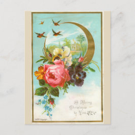 Victoriaans kerstkaart briefkaart