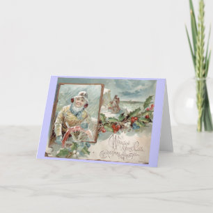 Victoriaans kerstkaart Feestdagen Kaart