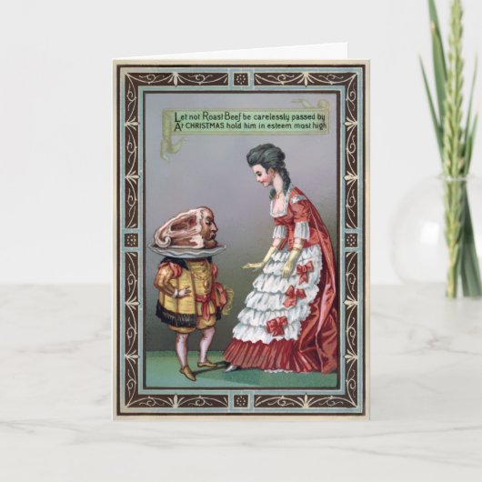  Victoriaans kerstkaart Feestdagen Kaart (Voorkant)
