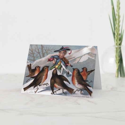  Victoriaans kerstkaart Feestdagen Kaart (Voorkant)