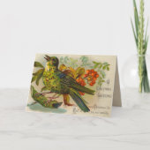 Victoriaans kerstkaart feestdagen kaart (Voorkant)