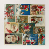 Victoriaans kerstKaarten met kerstbedekking Legpuzzel (Horizontaal)