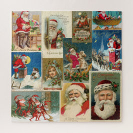 Victoriaans kerstKaarten met kerstbedekking Legpuzzel